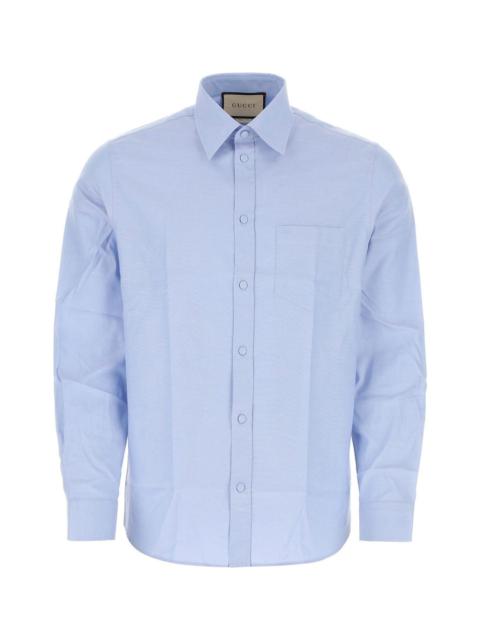 Light-blue Poplin Shirt