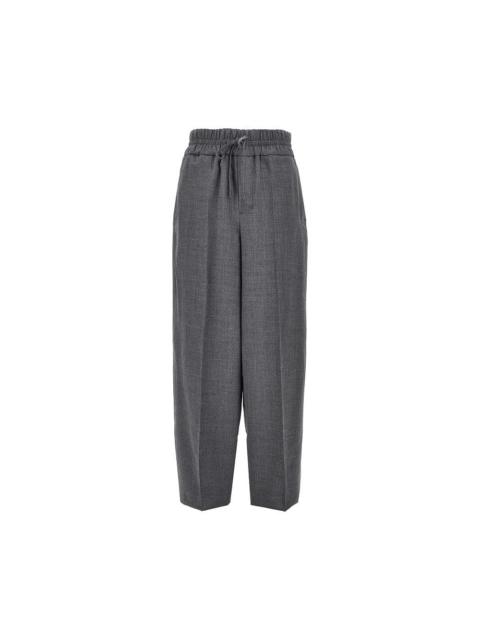 AMI Paris Ami Women Wool Pants With Elasticated Waist