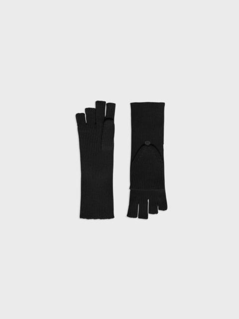Theory Fold-Back Gloves in Cashmere