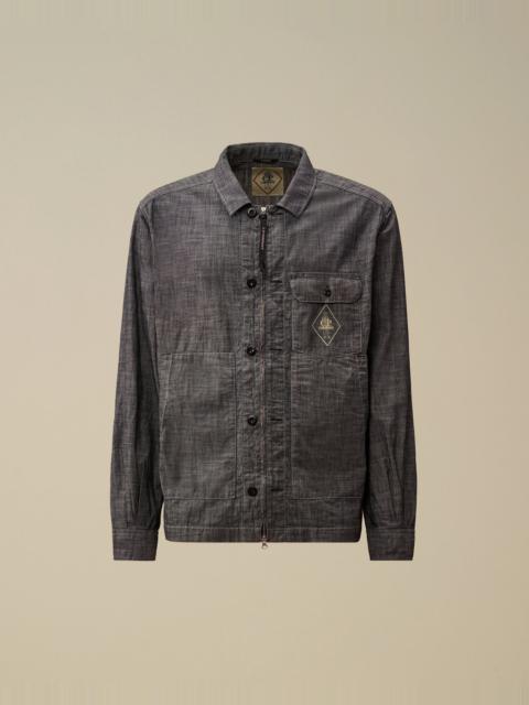 C.P. Company Chambray Long Sleeve Zip Shirt