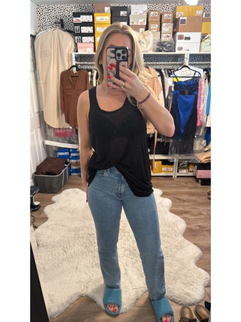 Forever 21 Sheer Drapey Crossover Back Tank