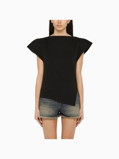 Isabel Marant Sebani Black Asymmetrical T Shirt