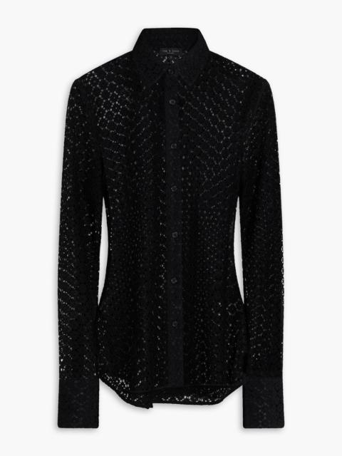 rag & bone Yvette corded lace shirt