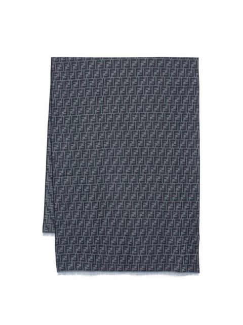 FENDI Fendi FF Jacquard Wool Scarf