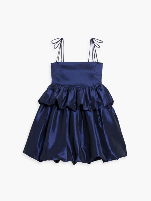 KIKA VARGAS Serena tiered taffeta mini dress