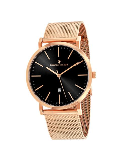 Other Designers Christian Van Sant Paradigm Black Dial Men's Watch CV4321