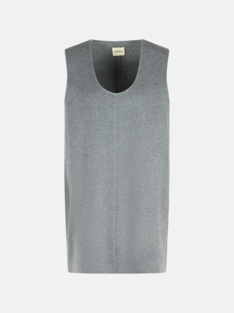 KHAITE 'NYONA' GREY WOOL DRESS