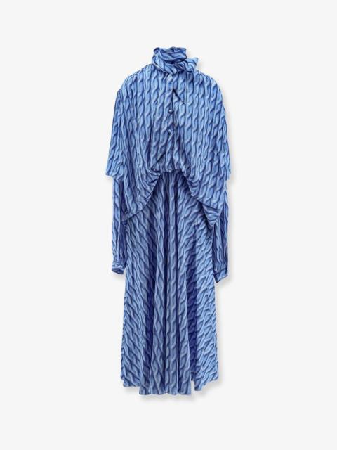 BALENCIAGA Balenciaga Printed fabric long dress