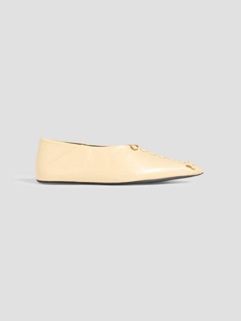 Jil Sander Leather point-toe flats