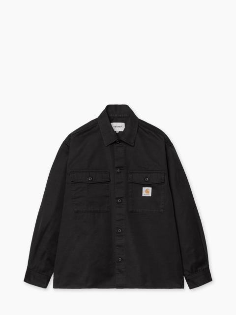 Carhartt CARHARTT WIP KELLY SHIRT JAC COOPER TWILL RINSED BLACK