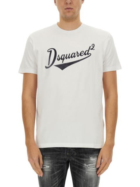 DSQUARED2 Dsquared Men "Cool Fit Velvet Logo" T-Shirt