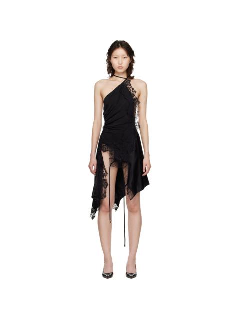 VETEMENTS Black Reworked Lingerie Minidress