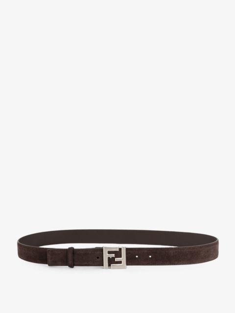 FENDI Fendi Men Squared Ff Suede Belt