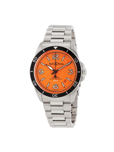 Other Designers Bell and Ross BR V2-92 Orange Automatic Orange Dial Men's Watch BRV292OSTSST
