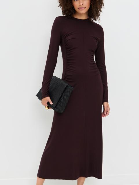 Vince Crew Curved Seam Rouched Dress