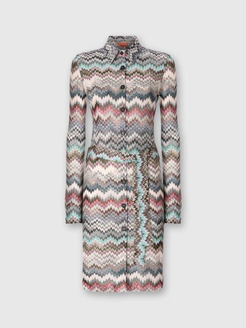 Missoni Shirt Dress with Snake Pattern