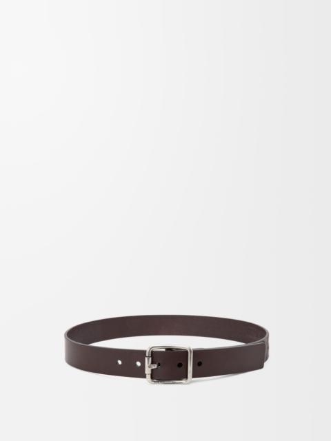 Loewe Double Roller Curve belt in vegetable-tanned calfskin