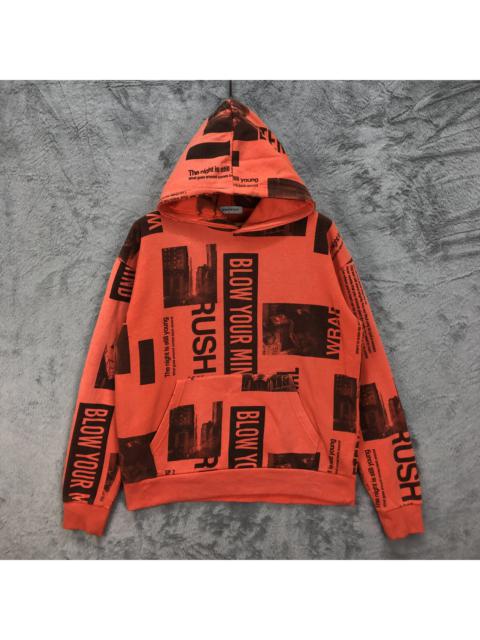 Other Designers Japanese Brand - BLOW YOUR MIND Word Pullover Orange Hoodies #4939-30
