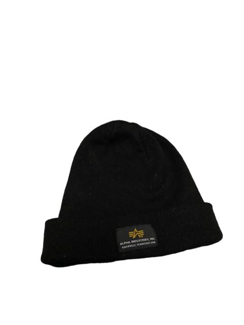 Other Designers Alpha Industries - Vintage Alpha Industries Beanie Hat Black Colour