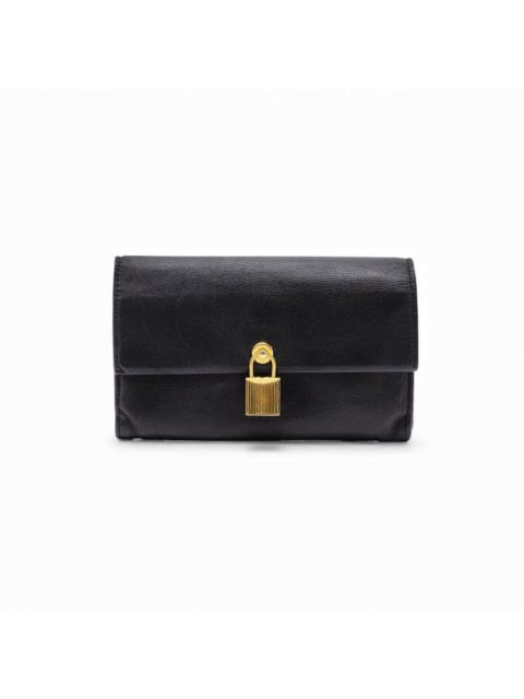 TOM FORD Padlock Convertible Mini Shoulder Bag Clutch in Black - Used