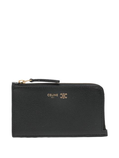 CELINE Celine Women Triomphe Leather Card Case