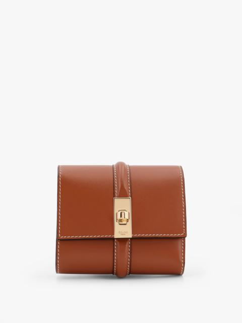 Celine Women Small Trifold Leather Wallet