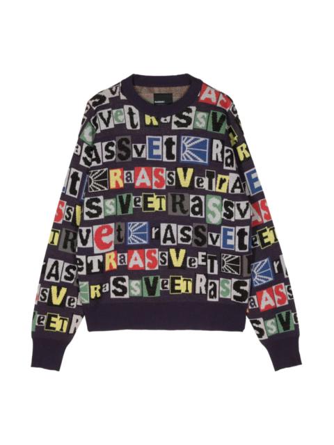 RASSVET TYPO CREW-NECK JUMPER