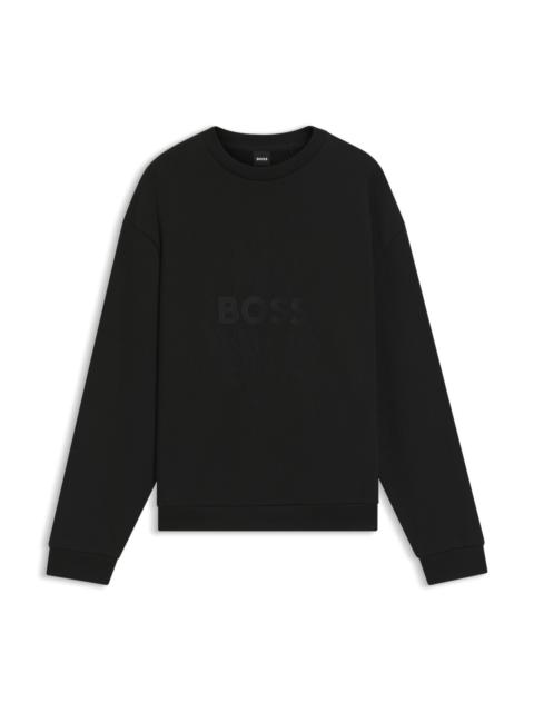 BOSS LOGO-ARTWORK T-SHIRT IN COTTON TERRY