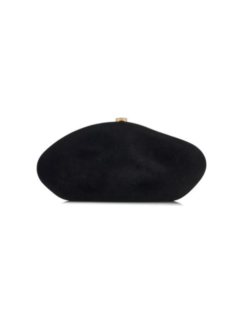 Cult Gaia The Caldera Satin Clutch black
