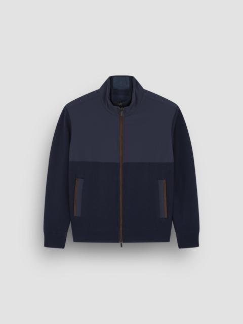 Paul & Shark HYBRID JACKET IN WOOL AND CASHMERE WITH SUEDE AND TYPHOON® RE-4X4 STRETCH DETAILS