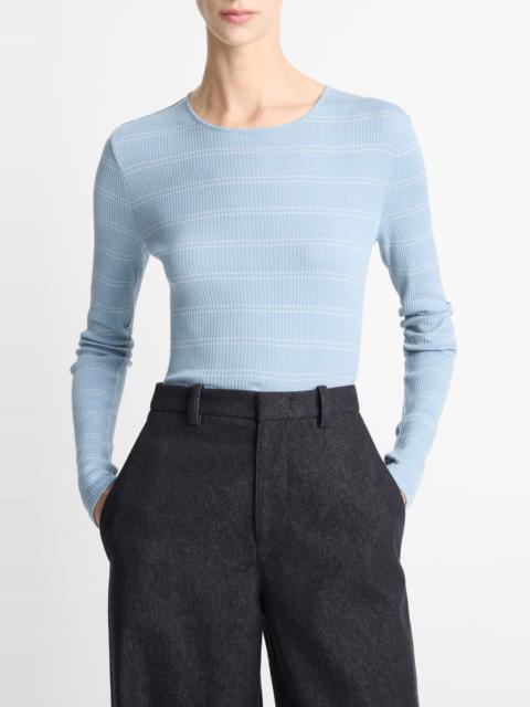 Vince Vince Stripe Rib Top in Amalfi Combo at Nordstrom