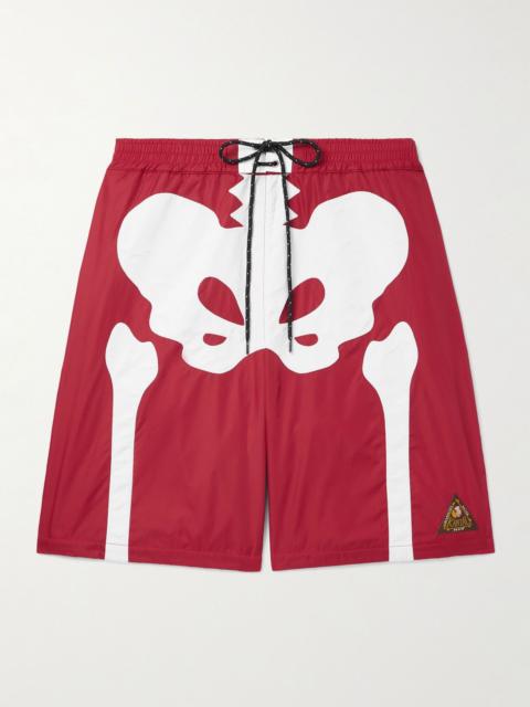 Kapital Straight-Leg Long-Length Panelled Swim Shorts Red
