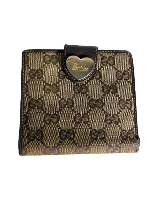 GUCCI Authentic Gucci Monogram Leather Wallet
