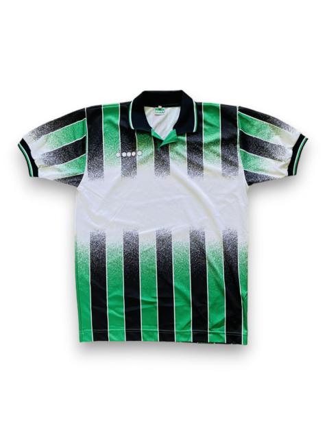 Other Designers Diadora Vintage Soccer Jersey Rare Green 90s Retro Football