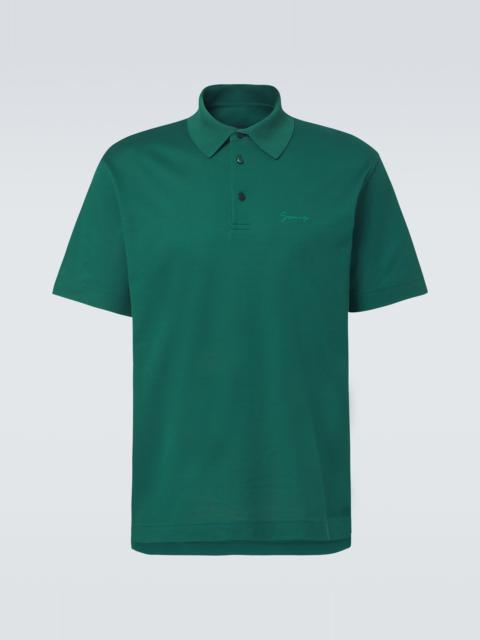 Cotton piqué polo shirt