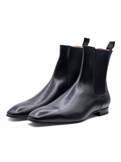 Roadie Leather Flat Boots - Black - EU 45.5 / US 12.5 $1295