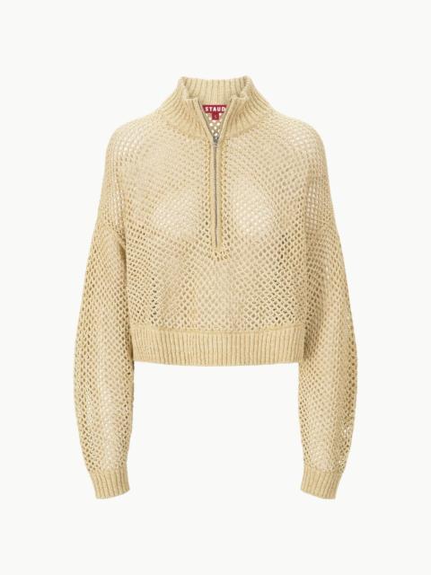 STAUD STAUD CROPPED HAMPTON SWEATER NATURAL