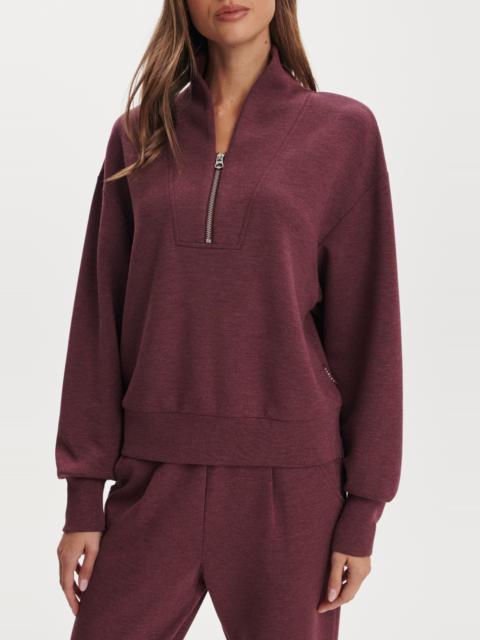 VARLEY Varley Davidson Woven Sweatshirt in Sassafras Marl at Nordstrom