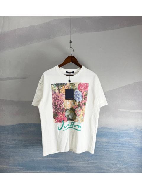 Louis Vuitton Louis Vuitton LV white floral print short-sleeved T-shirt