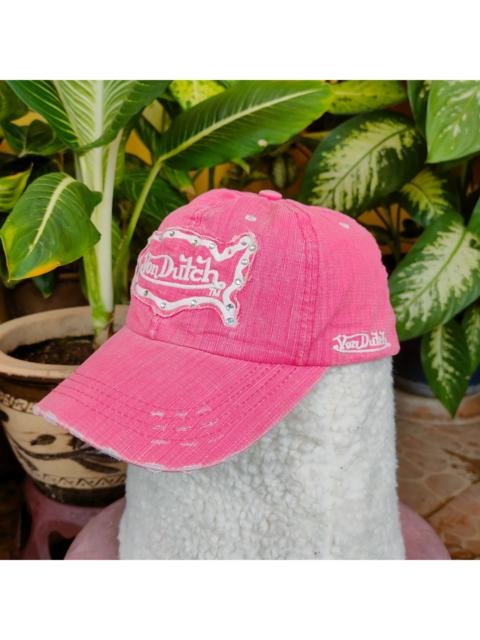 Other Designers Vintage VON DUTCH Embroidery Spellout Distressed Cap