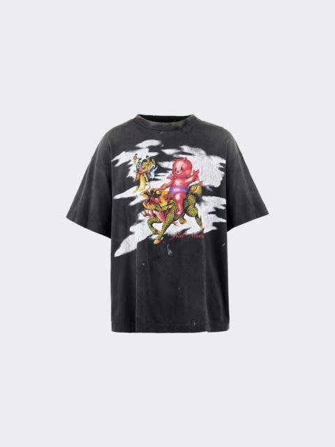 SAINT M×××××× Damaged T-shirt Black