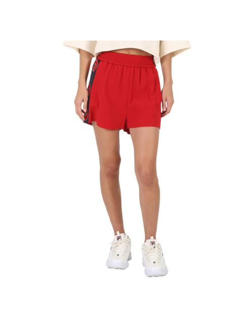 Stella McCartney Stella McCartney Ladies Pants Red Logo Trim Shorts