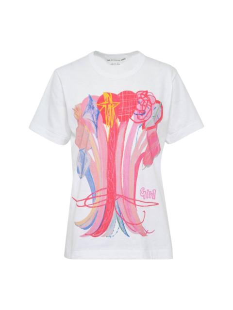 Comme des Garçons GIRL Mao Yoshino Artwork Printed T-Shirt