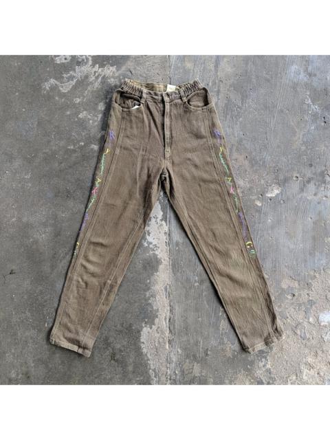 Other Designers Vintage - Full Heart Letter Design Casual Trousers Pants