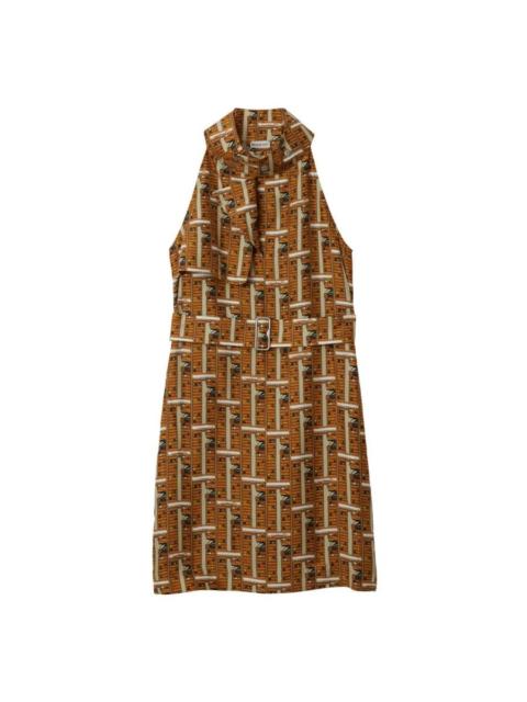 Burberry Burberry Bus Silk Halterneck Dress