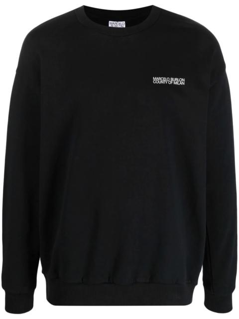 Marcelo Burlon County Of Milan logo embroidered sweatshirt