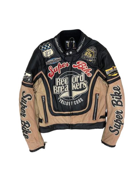 Other Designers Racing - 🔥Vintage Yellow Corn Record Breakers Super Bike Jacket
