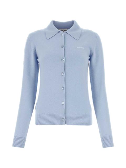 Light Blue Cashmere Cardigan