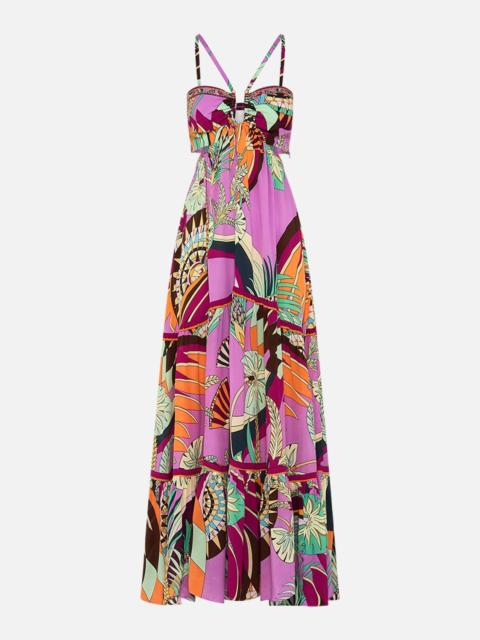 CAMILLA GATHERED CUT OUT DRESS