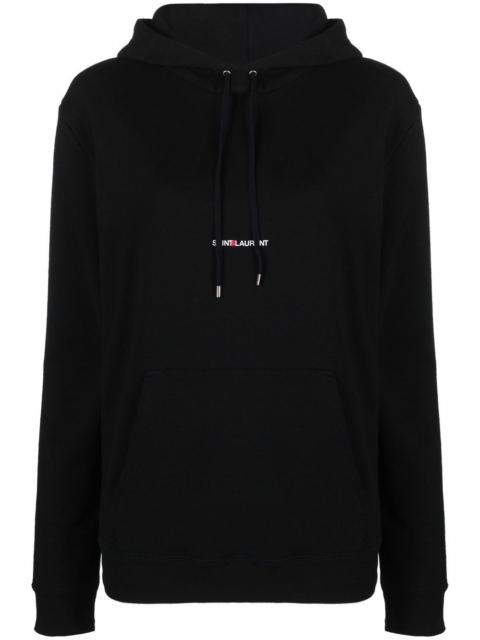 Saint Laurent Women Logo Cotton Hoodie